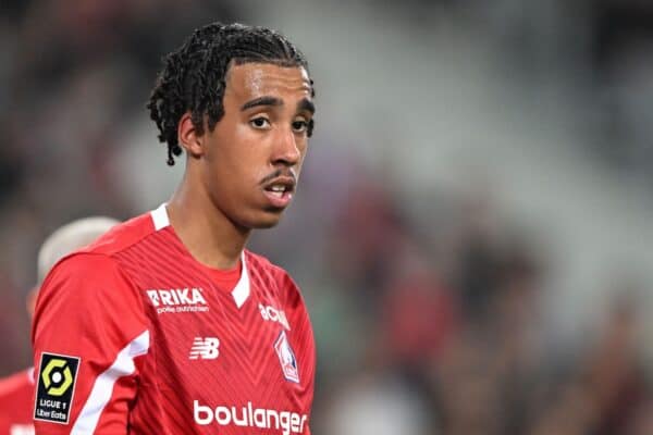 2X5BNX5 LILLE - Leny Yoro of Lille OSC during the French Ligue 1 match between Lille OSC and Olympique Lyonnais at Pierre-Mauroy Stadium on May 6, 2023 in Lille, France. ANP | Hollandse Hoogte | Gerrit van Keulen