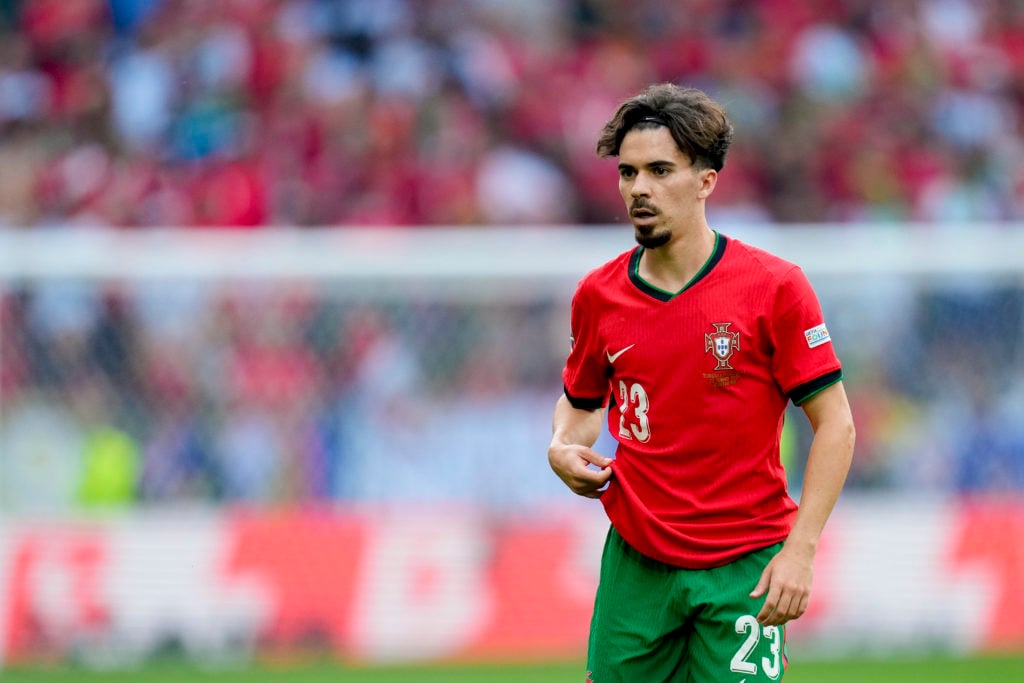 Vitinha of Portugal looks on during the UEFA EURO 2024 group stage match between Turkiye and Portugal at Football Stadium Dortmund on June 22, 2024...