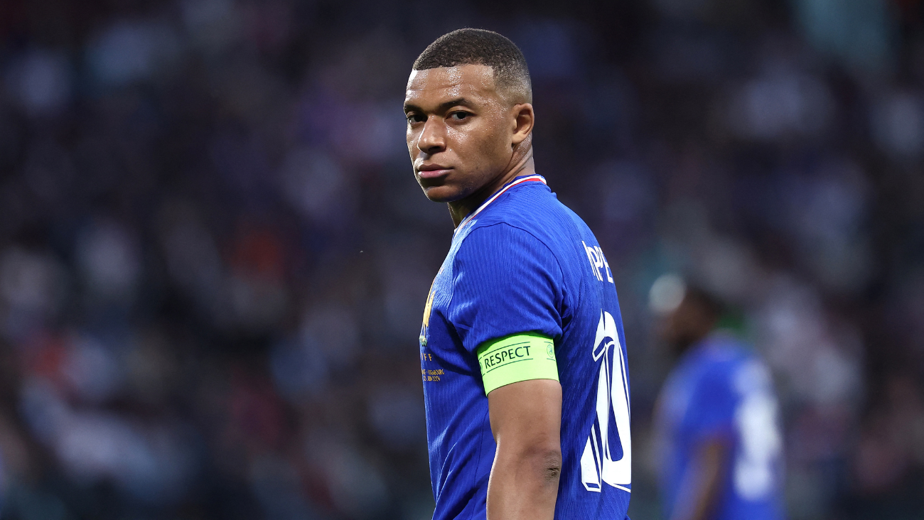 Kylian Mbappé en el partido amistoso entre la selección de Francia y Luxemburgo