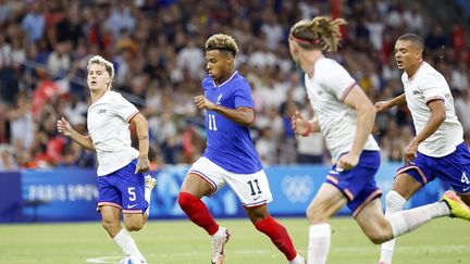 Désiré Doué during the match ​against the ‍United States in ⁣the Olympic football tournament ⁤at the Paris Olympics on July 24, 2024, in Marseille. (SPEICH FREDERIC /⁢ MAXPPP)